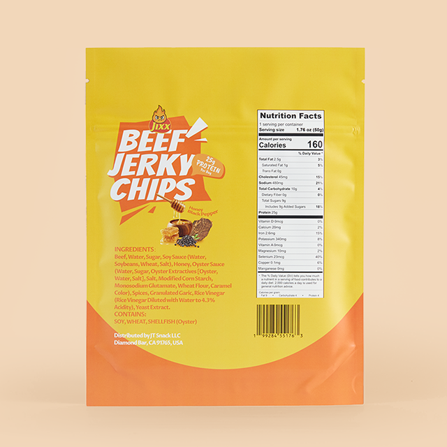 Honey Black Pepper Beef Jerky Chips