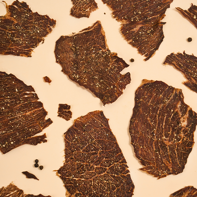 Honey Black Pepper Beef Jerky Chips