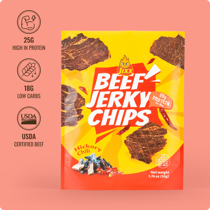 Hickory chili Beef Jerky Chips