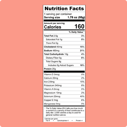 Hickory chili Beef Jerky Chips