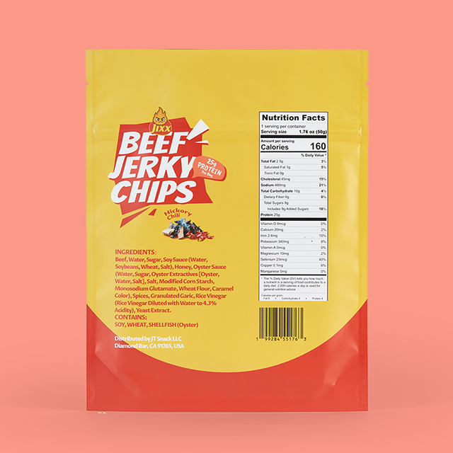 Hickory chili Beef Jerky Chips