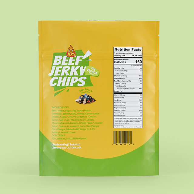 Hickory smoke Beef Jerky Chips